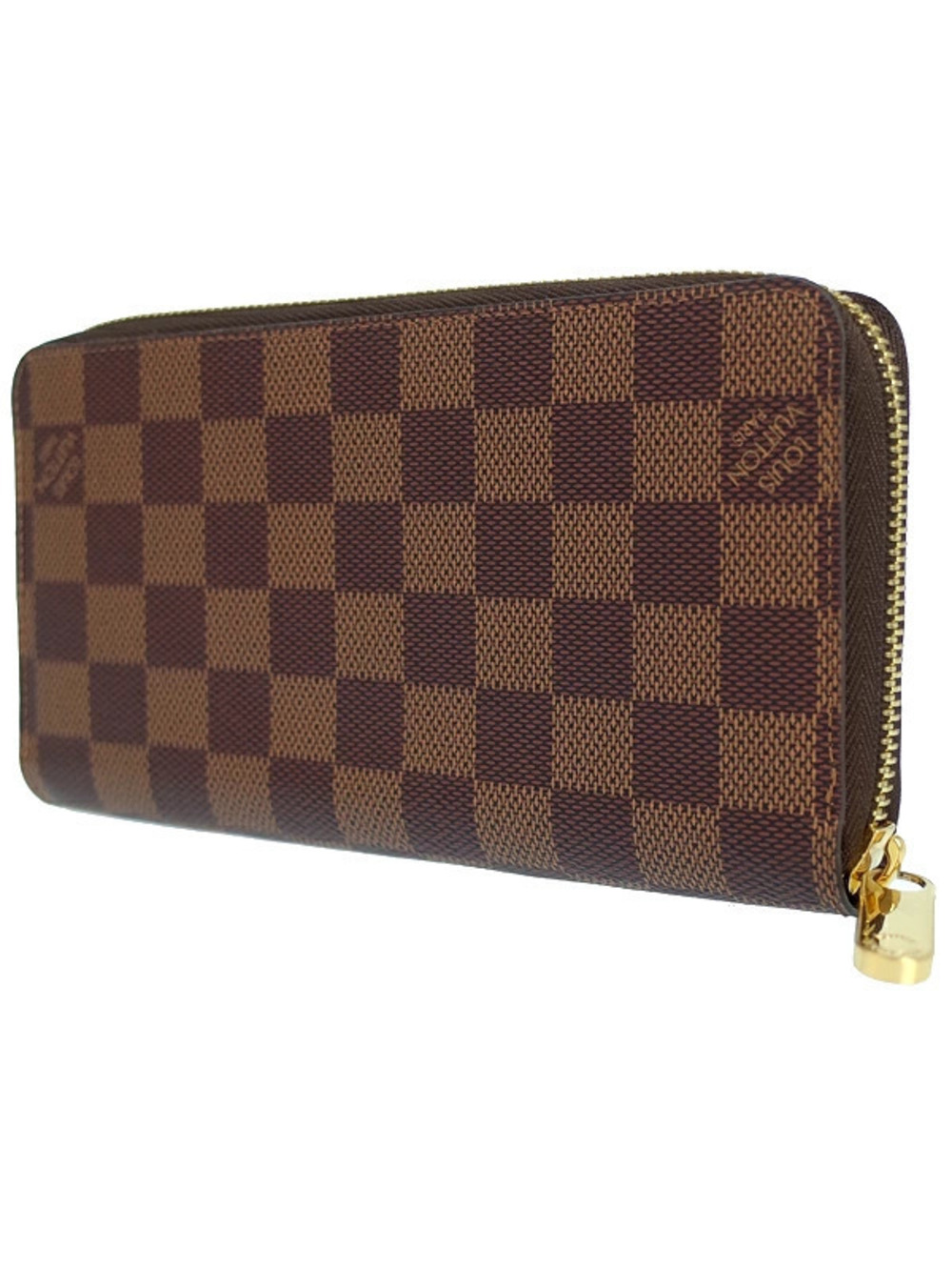 Louis Vuitton Zipper Wallet Zippy Damier Long Round Brown
